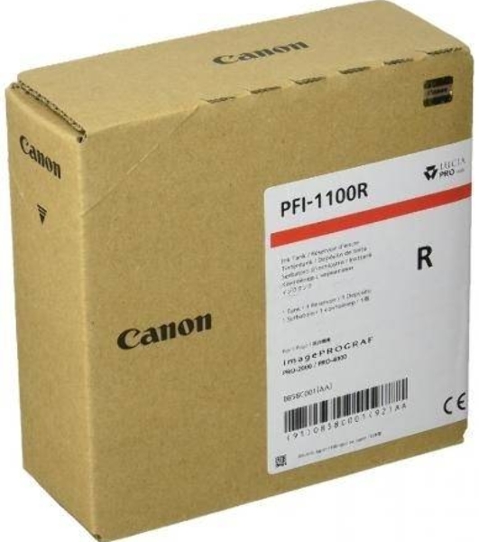 Картридж Canon PFI-1100 R (0858C001) красный (160 мл.) для Canon imagePROGRAF PRO-2000, PRO-4000, PRO-4000S, PRO-6000S