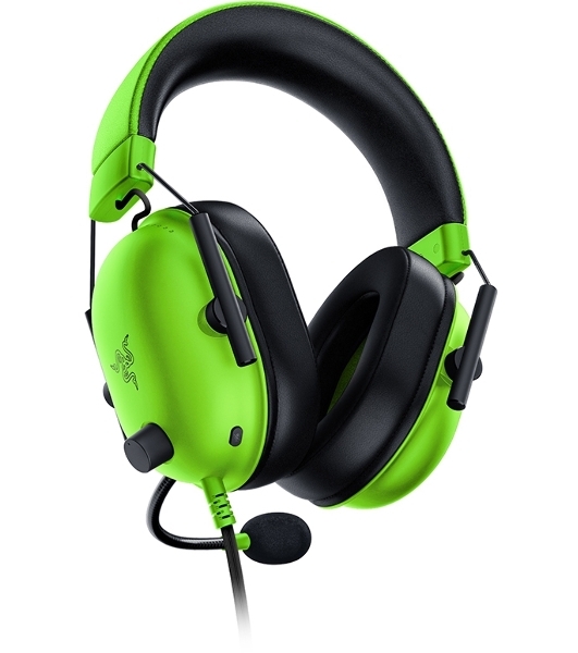 Гарнитура Razer Blackshark V2 X зеленый, проводная, 3.5 мм