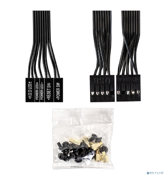 Компьютерный корпус Minitower ExeGate BAA-408 (mATX, без БП, 2хUSB, HD Audio, черный)