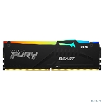 Оперативная память Kingston Fury Beast, DDR5, 32Gb (2x16 Gb), 6400 MHz, CL32, радиатор, RGB, черный, фото10