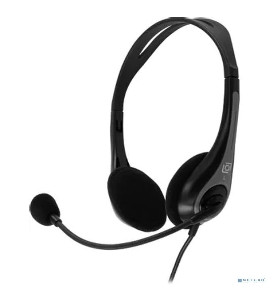 Гарнитура Oklick HS-M300 чёрный/серый, проводная, USB
