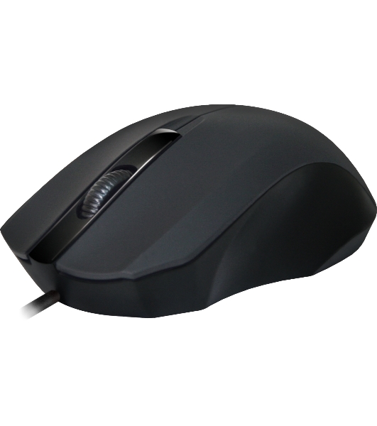 Мышь проводная Defender MM-310 черный, 1000 dpi, USB, кнопки - 3