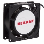 Вентилятор для корпуса Rexant RX 8025HS 220VAC черный, 80 мм, 2450 об/мин, 29 дБ, 2 pin, фото 1
