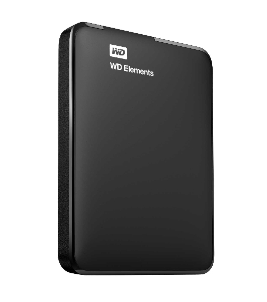Внешний HDD 2.5' Western Digital Elements Portable, 2TB, USB 3.2 Gen 1 Type-A, 5400 rpm, черный