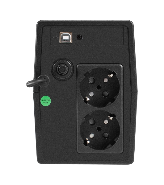 Источник бесперебойного питания ExeGate Smart LB-1000.LCD.AVR.2SH.USB (1000VA/650W, LCD, AVR, 2*Schuko, USB, батарея 12V 9Ah, черный)