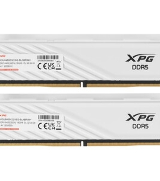 Оперативная память XPG Lancer Blade, DDR5, 32GB (2x16GB), 6400MHz, CL32, DIMM, с радиаторами, RGB, белый