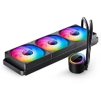 Система жидкостного охлаждения Water Cooling System JONSBO TG-420 ARGB Black (300W, 420mm, Black, ARGB/ Fans: 3x140mm, 93.73CFM, 36.2dBA, 1800RPM/ Pump height 54.55mm, 30dBA, 2400RPM, Rad thickness 54.5mm/ S: 1851, 1700, 1200, 115X, AM5, AM4), фото4
