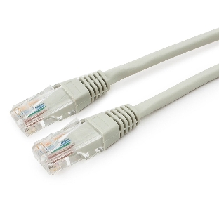 Патч-корд медный UTP Cablexpert PP10-0.25M cat.5, 0.25м, литой, многожильный, серый