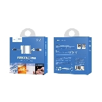 Кабель USB 2.0 HOCO X21, силиконовая оплетка, AM/Lightning M, бело-черный, 1м, фото 1