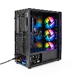 Компьютерный корпус Miditower ExeGate EVO-9205-EVO800 (ATX, БП EVO800RGb с вент. 12 см, с окном, 1хUSB+1хUSB 3.0, аудио, черный, 3 вент. 12см с RGb подсветкой), фото10