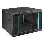 Шкаф телекоммуникационный 19' настенный 6U ExeGate EC-WM-6U.600.G.BLACK (19', 6U, 600x600x370 мм (ШхГхВ), передняя дверь закаленное стекло, съемные боковые панели, пыле- и влагозащита IP23, черный RAL 9004), фото14