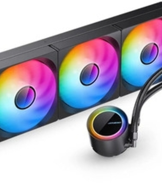 Система жидкостного охлаждения Water Cooling System JONSBO TG-420 ARGB Black (300W, 420mm, Black, ARGB/ Fans: 3x140mm, 93.73CFM, 36.2dBA, 1800RPM/ Pump height 54.55mm, 30dBA, 2400RPM, Rad thickness 54.5mm/ S: 1851, 1700, 1200, 115X, AM5, AM4)