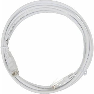 Патч-корд LANMASTER UTP TWT-45-45-2.0-WH вилка RJ-45-вилка RJ-45 cat.5е 2м белый ПВХ (уп.:1шт)