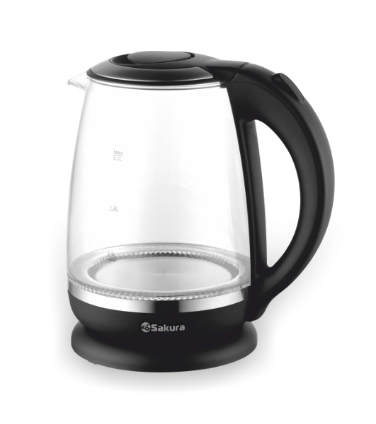 Чайник электрический Sakura SA-2719BK 2 л, стекл подсв
