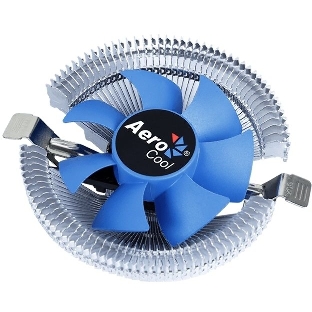 Кулер для процессора AeroCool/Formula Verkho I серебристый, 80 мм, алюминий, 2500 об/мин, 29.7 дБ, 4 pin, 90 Вт, 45 мм
