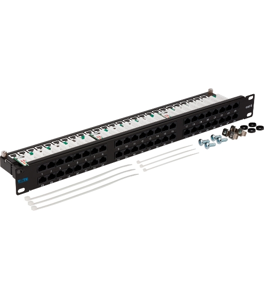 Патч-панель Lanmaster TWT-PP48/1U-U6 19' 1U 48xRJ45 кат.6 UTP