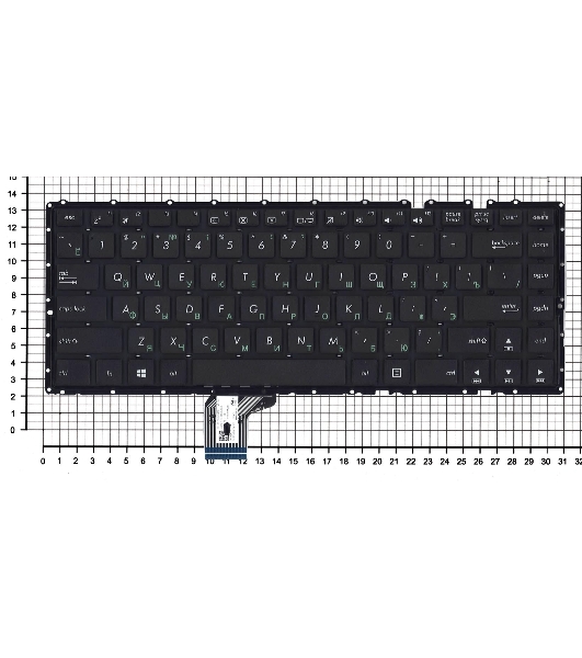 Клавиатура для ноутбука Asus K401L A401 черная