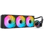 Система жидкостного охлаждения Water Cooling System JONSBO TG-420 ARGB Black (300W, 420mm, Black, ARGB/ Fans: 3x140mm, 93.73CFM, 36.2dBA, 1800RPM/ Pump height 54.55mm, 30dBA, 2400RPM, Rad thickness 54.5mm/ S: 1851, 1700, 1200, 115X, AM5, AM4), фото 1