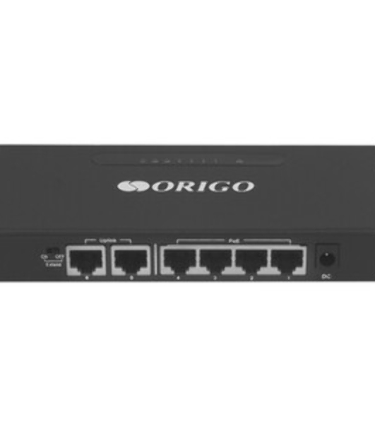 Коммутатор неуправляемый PoE ORIGO OS1206P/60W/A1A 4x100Base-TX PoE+, 2x100Base-TX, PoE-бюджет 60 Вт, корпус металл