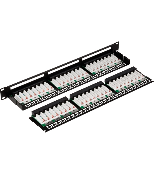 Патч-панель Lanmaster TWT-PP48/1U-U6 19' 1U 48xRJ45 кат.6 UTP