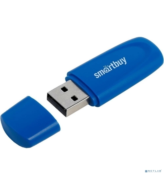 Флешка USB Smartbuy Scout Blue (SB016Gb2SCB), 16Gb, USB 2.0, R/W 15/12, синий
