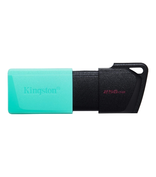 Флешка USB Kingston DataTraveler Exodia М (DTXM/256Gb), 256Gb, USB 3.2 Gen 1, R/W 150/60, черный/бирюзовый