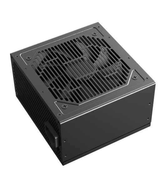 Блок питания PCCOOLER, 550W 80+ белый (ATX, ATX 2.4, Non-modular, 1x24(20+4)pin 550мм, 1xCPU*2 8(4+4)pin 610+150мм, 1xPCIe*2 8(6+2)pin 510+150мм, 2xSATA*3+MOLEX4pin*1 450+150+150+150мм, Active, 120x120мм, 140x150x86мм, APFC, OVP, SCP, OPP (140-160%, 2ms delay))