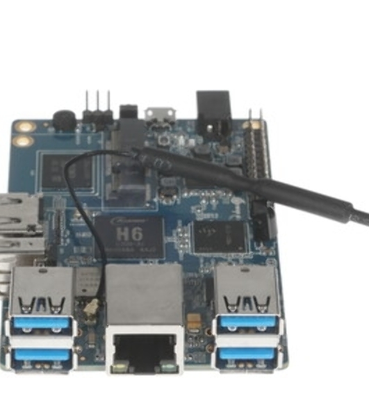 Микрокомпьютер Orange PI 3 2Gb + 8Gb EMMC, Android 7, с кабелем питания. (44286)