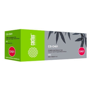 Картридж лазерный Cactus CS-O401 (44992403) черный (1500 стр.) для Oki B401/MB441/451