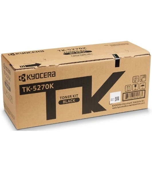 Картридж лазерный Kyocera TK-5270K (1T02TV0NL0) черный для M6230cidn/M6630cidn/P6230cdn 8000 стр