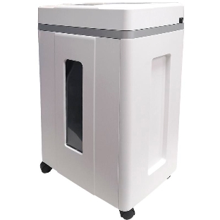 Шредер Office Kit S200TSCD 0,8x1 белый (секр.P-7) фрагменты 6лист. 25лтр. скобы пл.карты CD