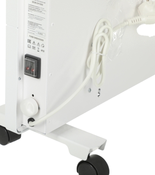 Конвектор электрический Domfy DCW-CH1020 белый, 2000 Вт, 30 м2, термостат