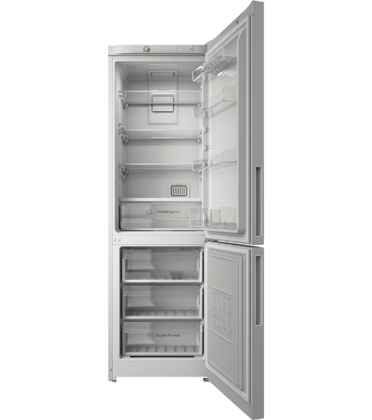 Холодильник Indesit ITR 4180 W белый двухкамерный 220/78л морозилка снизу