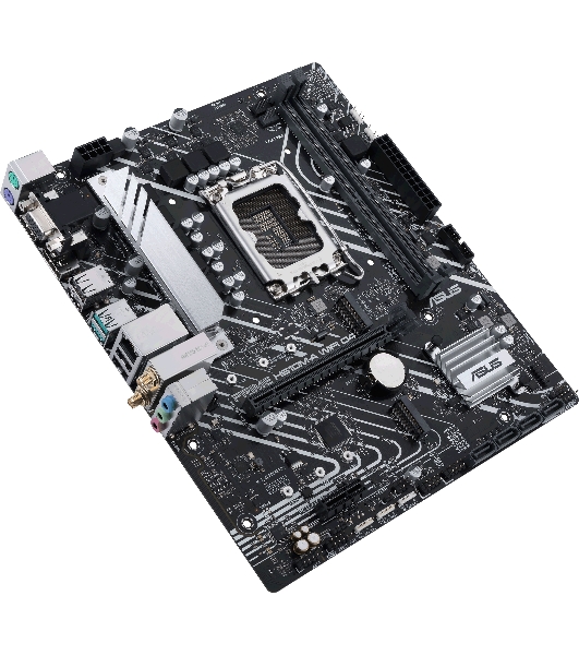 Материнская плата ASUS PRIME H610M-A WIFI D4, LGA 1700, Intel H610, 2xDDR4, 4xSATA, 2xM.2, 1xPCI-E 4.0 x16, 1xHDMI, 1xDisplayPort, 1x 1Gb LAN, 2xUSB-A 3.2 Gen 2, 4xUSB-A 2.0, 3x3.5 мм, 7.1, Micro-ATX