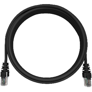 Патч-корд NTSS NTSS-PC-UTP-RJ45-5e-1.0-LSZH-BL NTSS-PC-UTP-RJ45-5E-1.0-LSZH UTP RJ-45 вил.-вилка RJ-45 кат.5E 1м черный LSZH (уп.:1шт) 26AWG