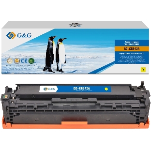 Картридж G&G аналог HP CB542A/125A/Canon 716 желтый 1.4k с чипом