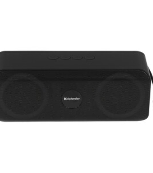 Акустическая система Defender LIGHT/BT/FM/USB/TF/AUX Q1 черный 10 Вт