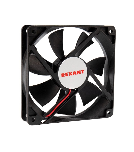 Вентилятор для корпуса Rexant RХ 12025MS 12 VDC черный, 120 мм, 2200 об/мин, 35 дБ, 2 pin