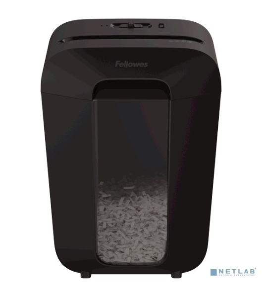 Шредер Fellowes PowerShred LX70 черный (секр.P-4)/перекрестный/11лист./18лтр./скрепки/скобы/пл.карты