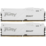 Оперативная память Kingston Fury Beast, DDR5, 32Gb (1x32Gb), 5600MHz, CL40, DIMM, с радиаторами, RGb, белый, фото9