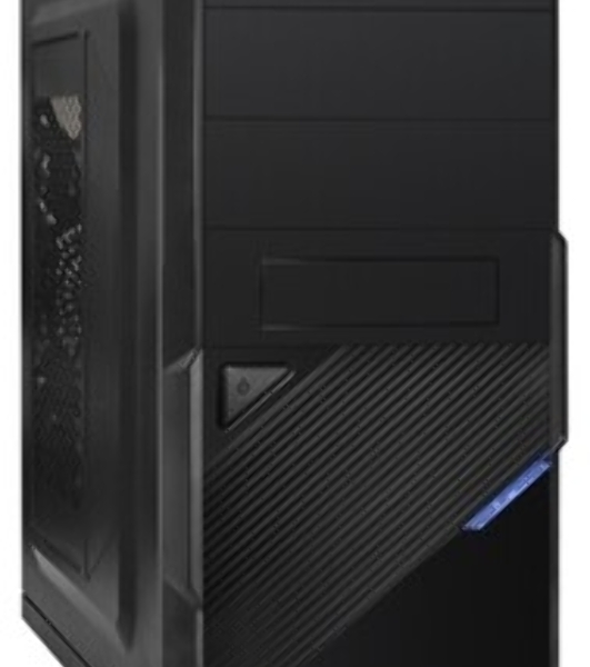 Компьютерный корпус ExeGate EX284018RUS Minitower BA-201 Black, mATX, (AA350, 80мм), 2*USB, Audio
