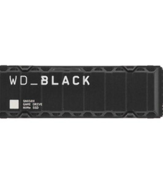 Накопитель SSD WD 2Tb Black SN850X, M.2(22x80мм), NVMe, PCIe 4.0 x4, 3D TLC, R/W 7300/6600Mb/s, IOPs 1 200 000/1 100 000, TbW 1200, DWPD 0.3, with Heat Spreader (12 мес.)