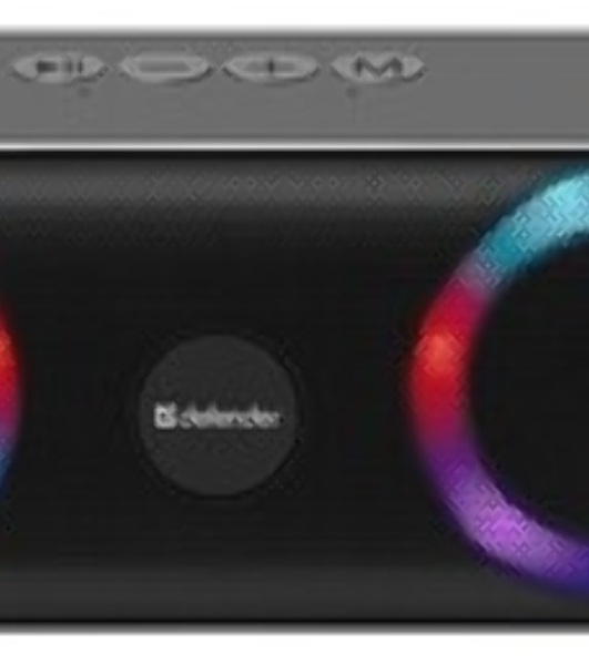 Акустическая система Defender LIGHT/BT/FM/USB/TF/AUX Q1 черный 10 Вт