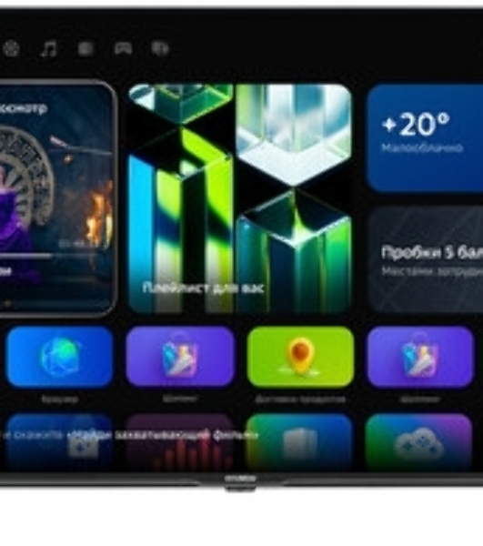 Телевизор Hyundai 43' H-LED43BU7009 черный LED UHD 60Hz Smart TV