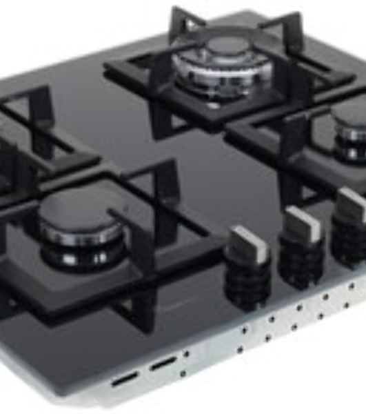 Газовая варочная панель Bosch PPH6A6I40O 5.8x59x52 см, WOK, закаленное стекло, независимая, черная