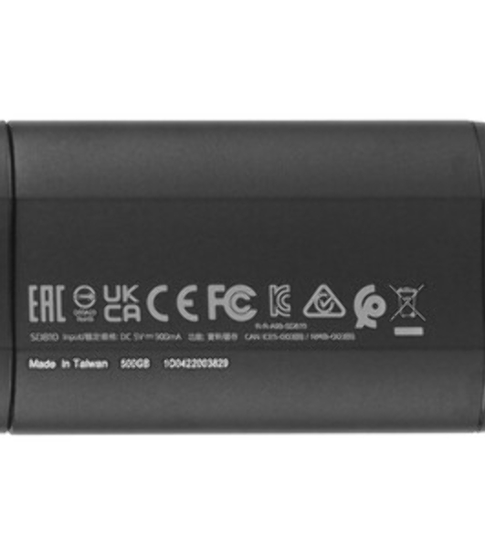 Внешний SSD ADATA SD810, 500 Gb, USB 3.2 Gen 2x2 Type-C, R/W 2000/2000, черный