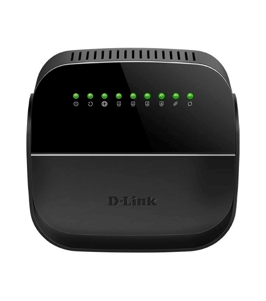 Роутер беспроводной D-Link DSL-2640U/R1A ADSL2+ черный ANNEX А