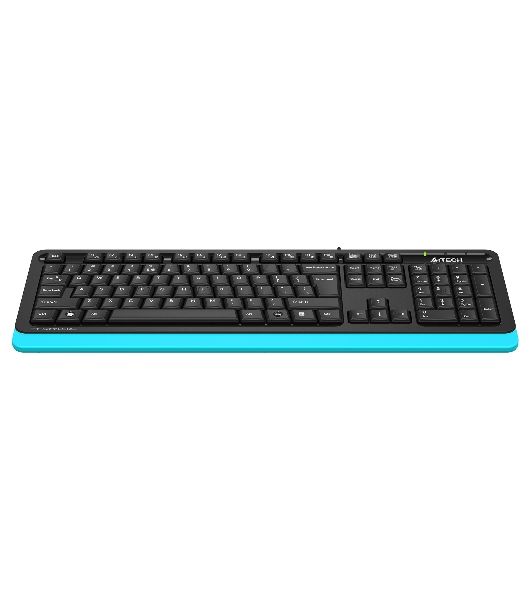 Клавиатура проводная A4Tech Fstyler FKS10, USB, черный/синий