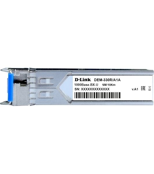 Трансивер D-Link 330R/10KM/A1A WDM SFP 1x1000Base-BX-U Tx:1310nm Rx:1550nm