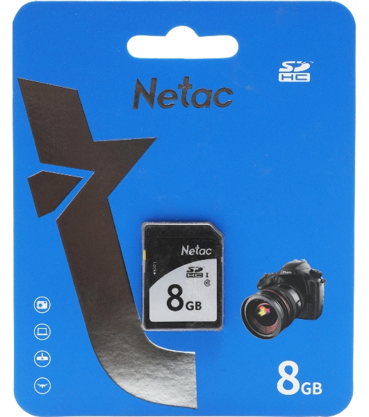 Флеш карта SDHC 8Gb Netac P600 NT02P600STN-008G-R